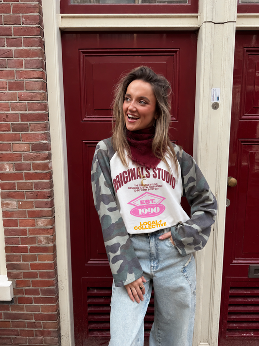 Juno longsleeve camo mouw originals