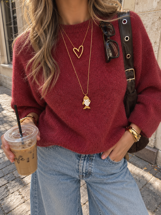 Bella knit cherry