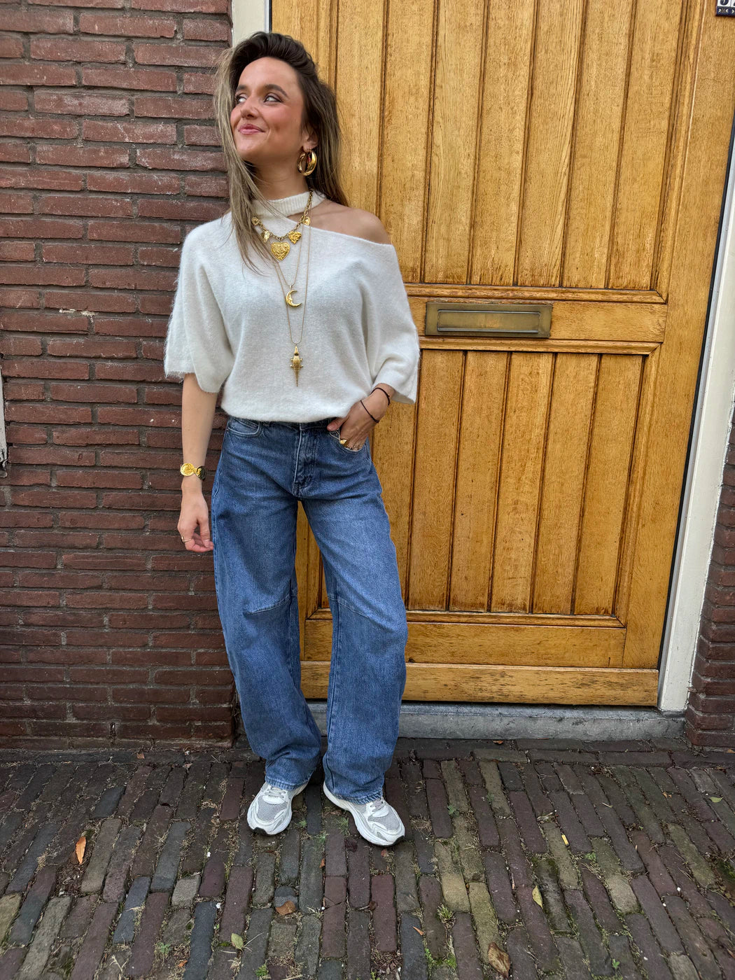 Kensi barrel jeans dark blue