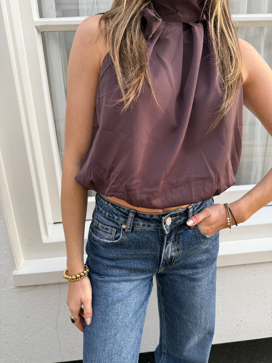 June top burgundy