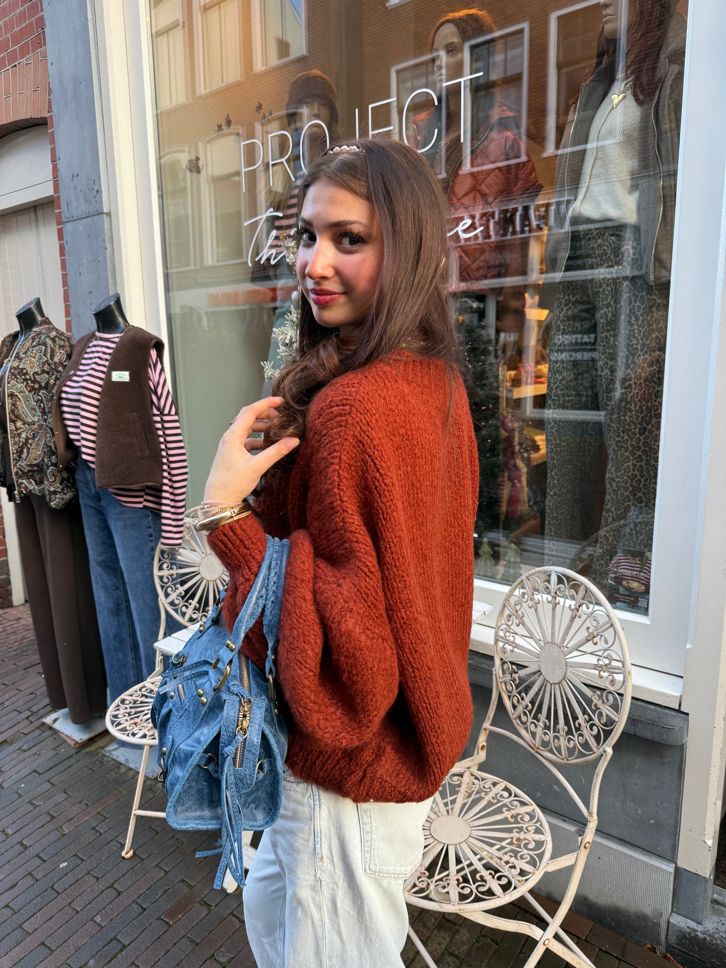 Nova knit rusty brown