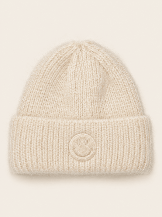 Beanie smiley ecru - Project 35