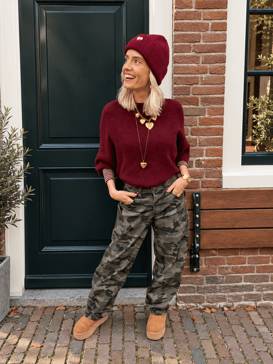 Bella knit burgundy - Project 35
