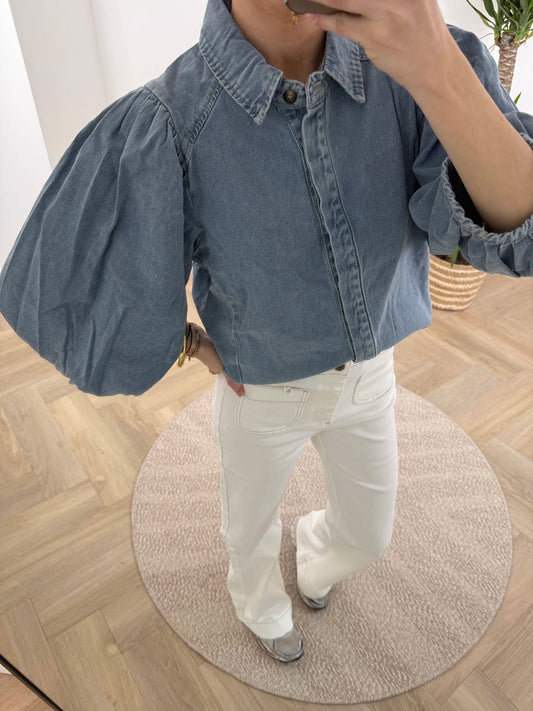 Ella denim blouse pofmouw - Project 35