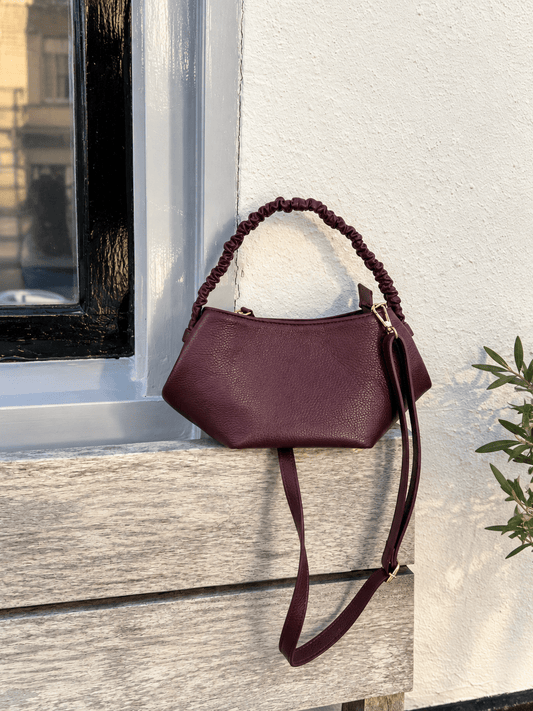 Emma leren handtas bordeaux - Project 35
