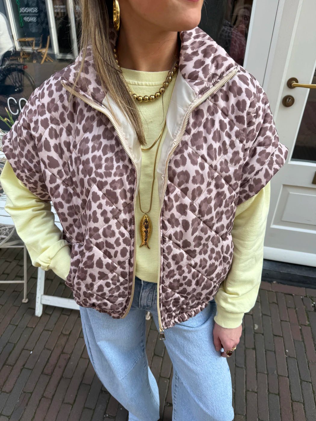 Jolie bodywarmer leopard - Project 35
