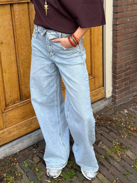 Linn folded jeans light blue - Project 35