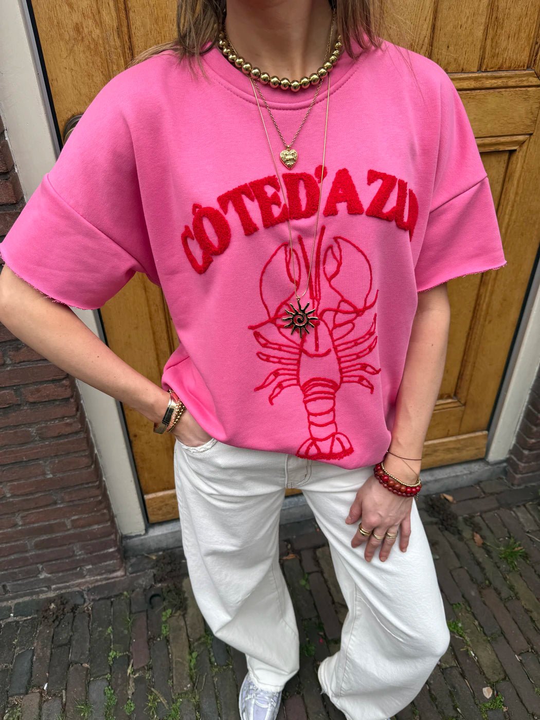 Lobster tee pink - Project 35