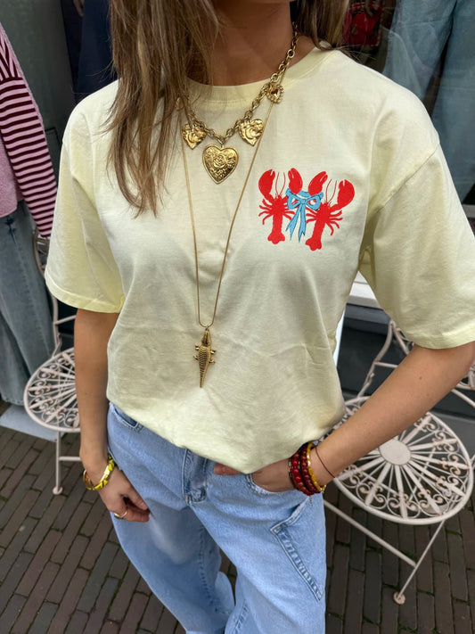 'Mates for life' tee butter yellow - Project 35