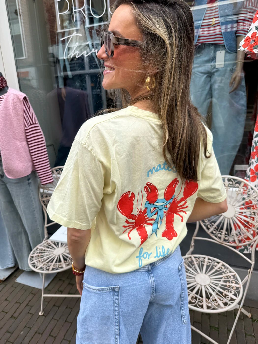 'Mates for life' tee butter yellow - Project 35