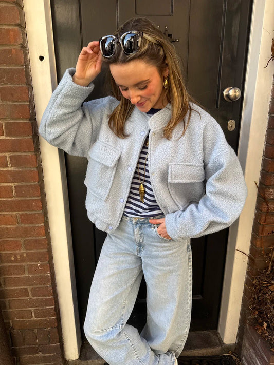 Rosie teddy bomber lichtblauw - Project 35