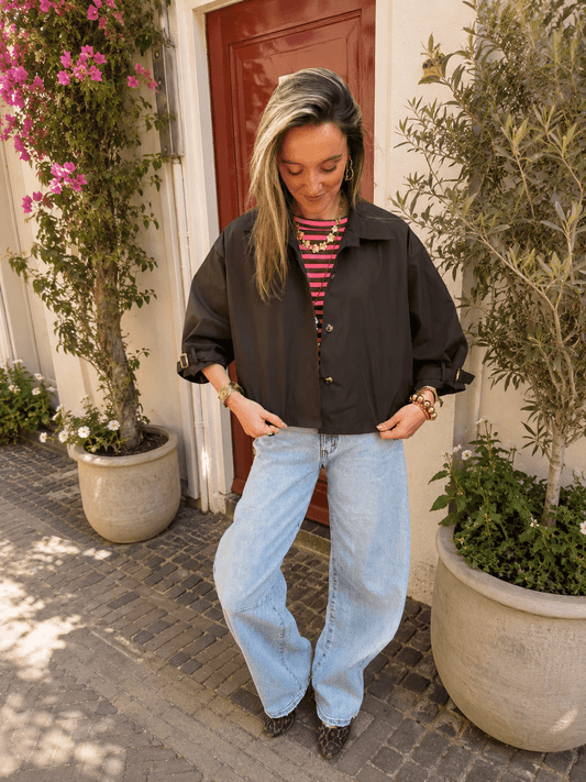 Sacha trenchcoat korte mouw donkerbruin - Project 35
