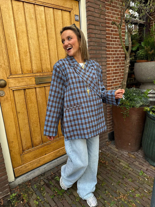 Sam boxy blazer kobalt blauw - Project 35