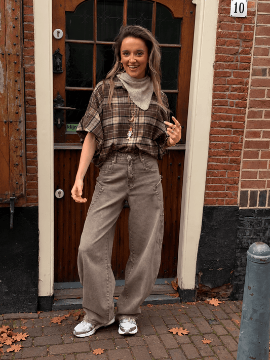 Sky cargo jeans vintage brown - Project 35