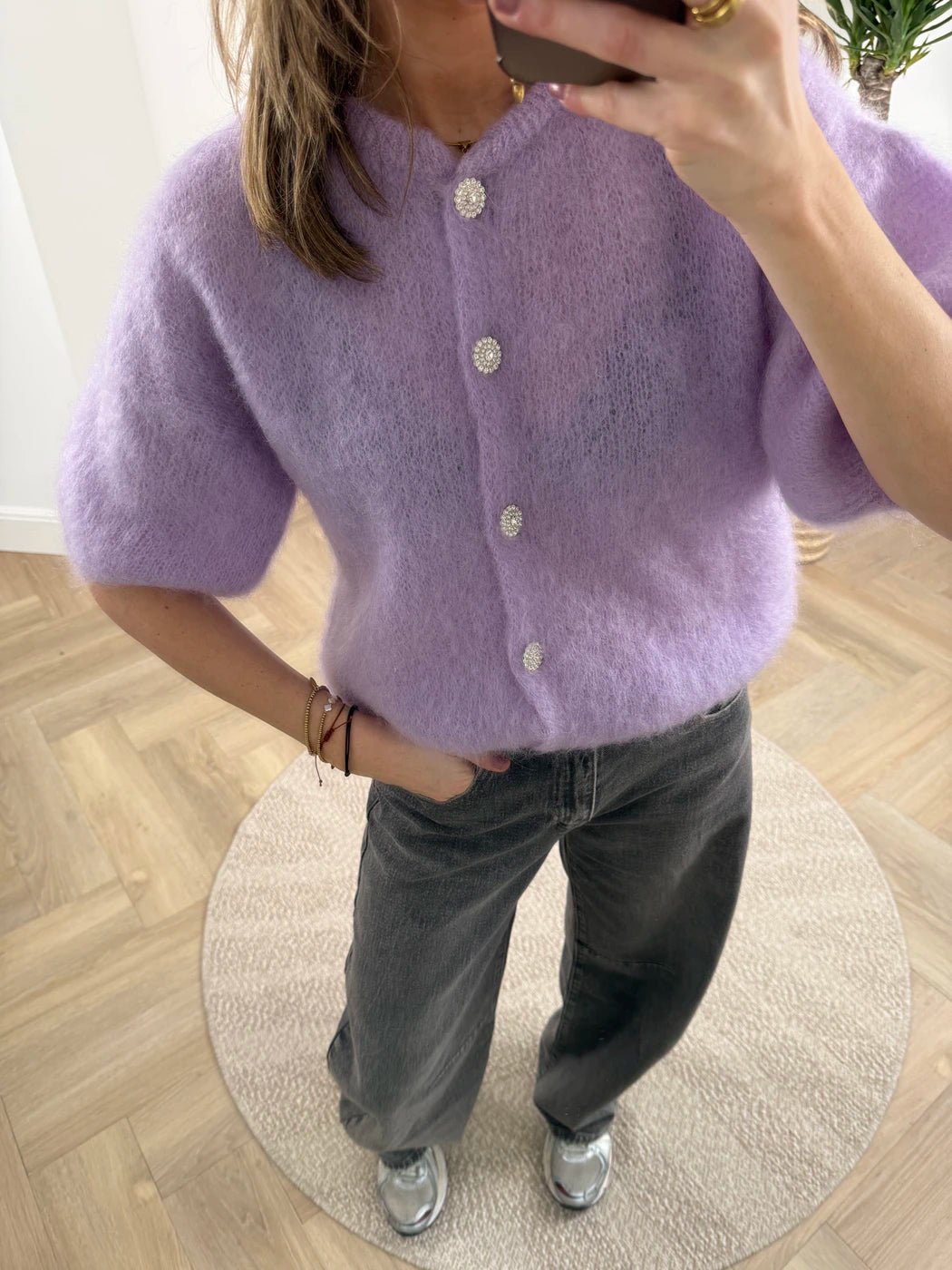 Suus vestje mohair lila - Project 35