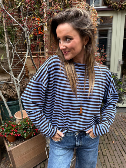 Roos longsleeve navy/blue