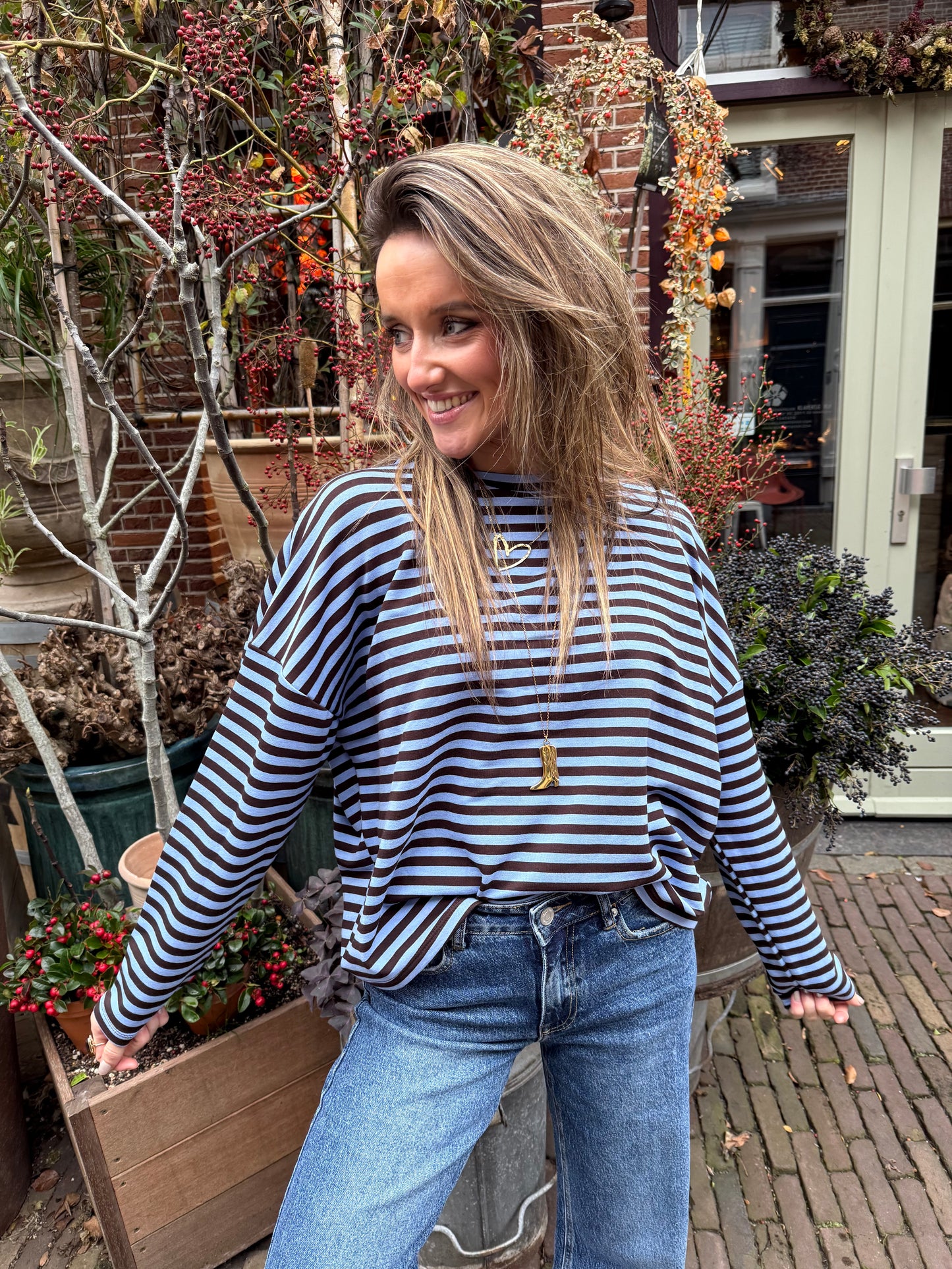 Roos longsleeve navy/blue