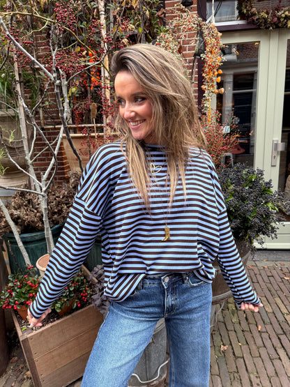 Roos longsleeve navy/blue