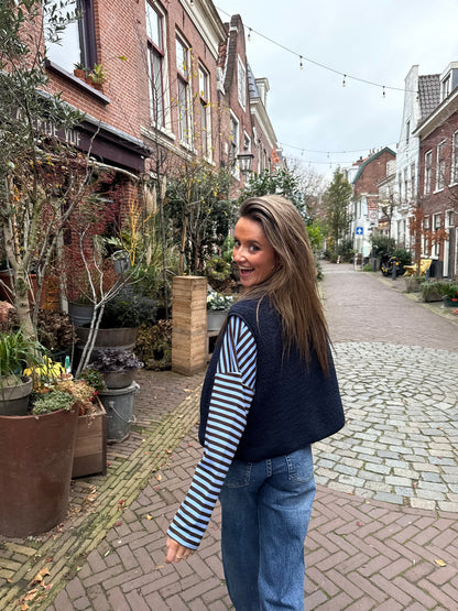 Roos longsleeve navy/blue