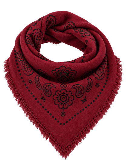 Triangle scarf burgundy