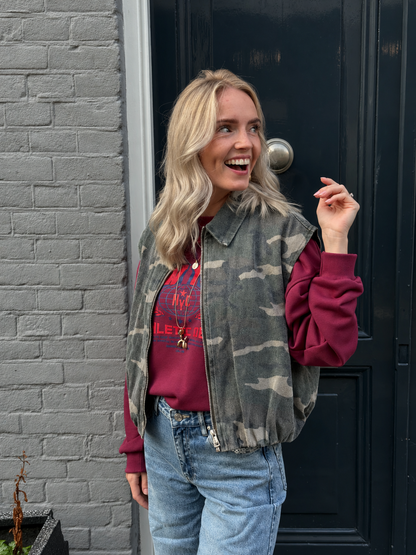 New York sweater raspberry