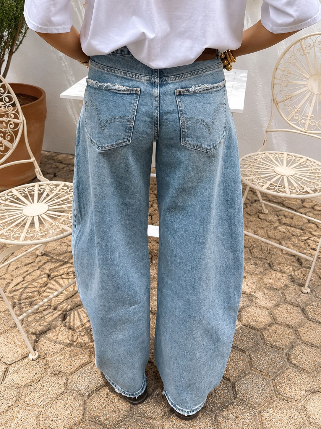 Alix barrel balloon jeans dark blue