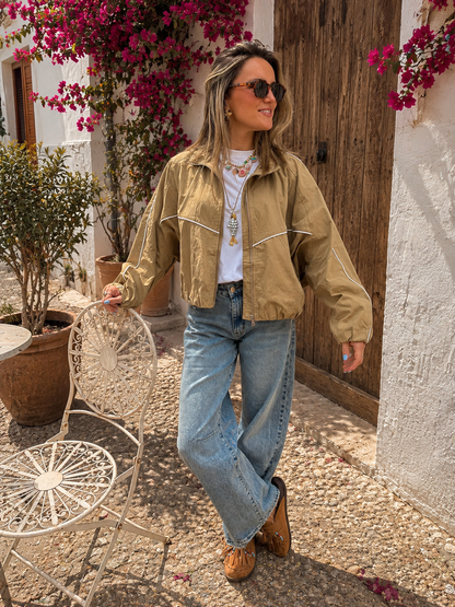 Louie bomber jas camel