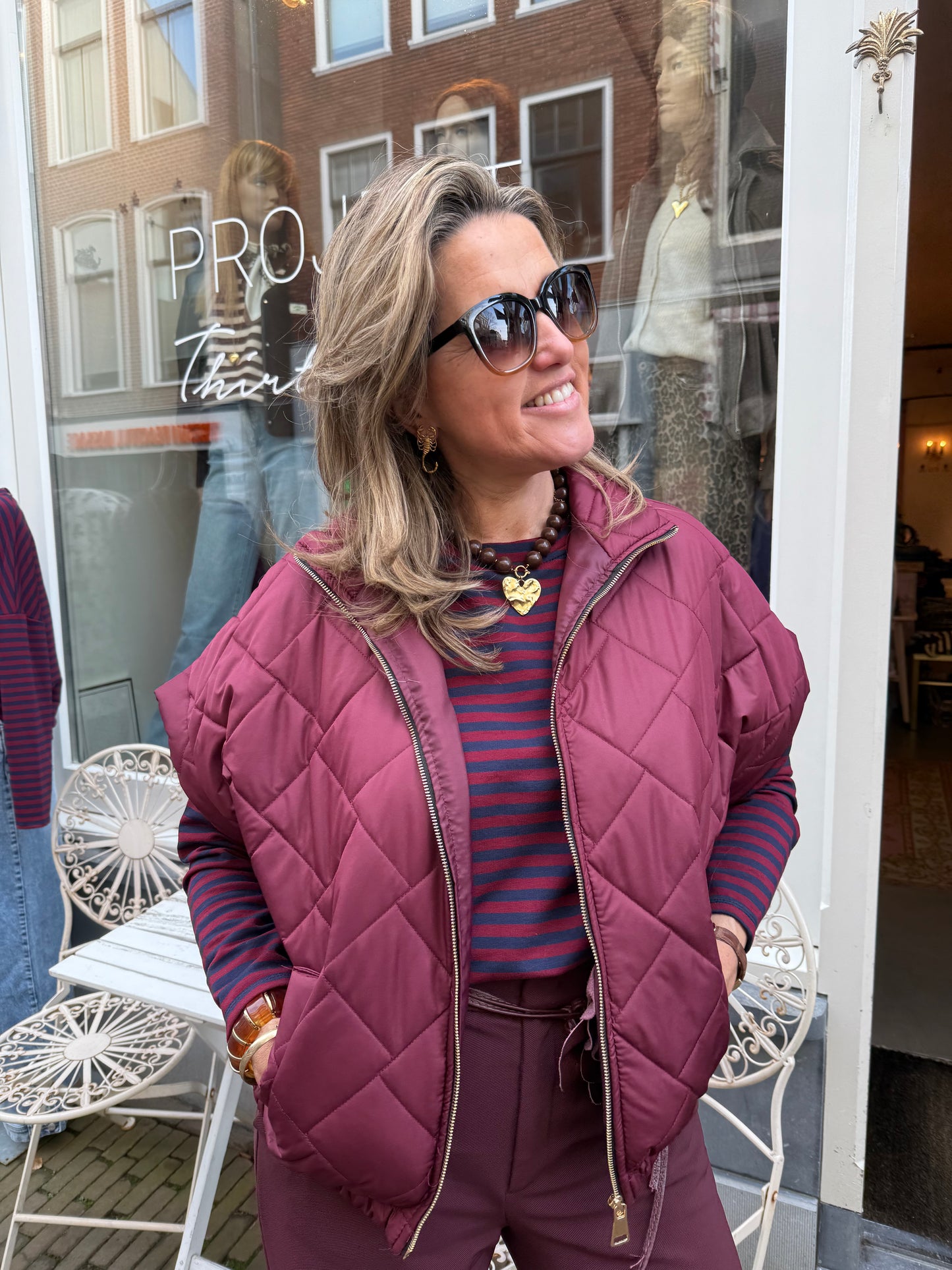 Coco bodywarmer cherry