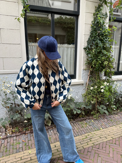 Olivia bomber navy