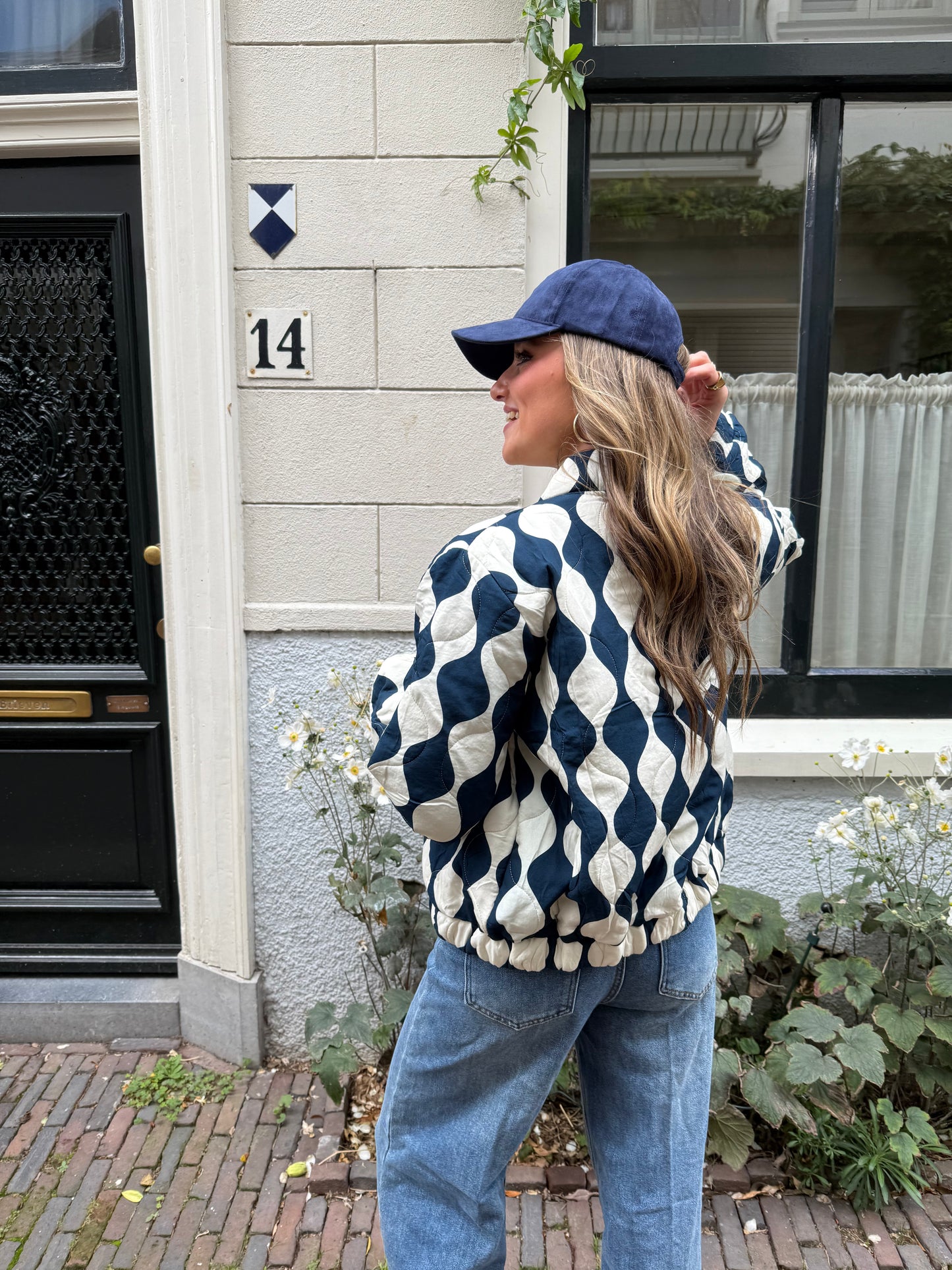 Olivia bomber navy