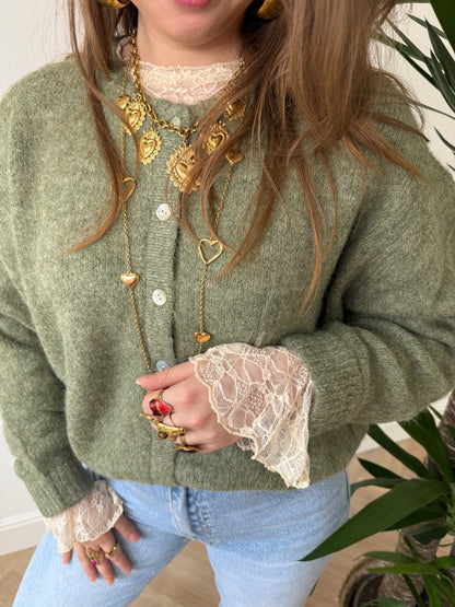 Gigi cardigan green