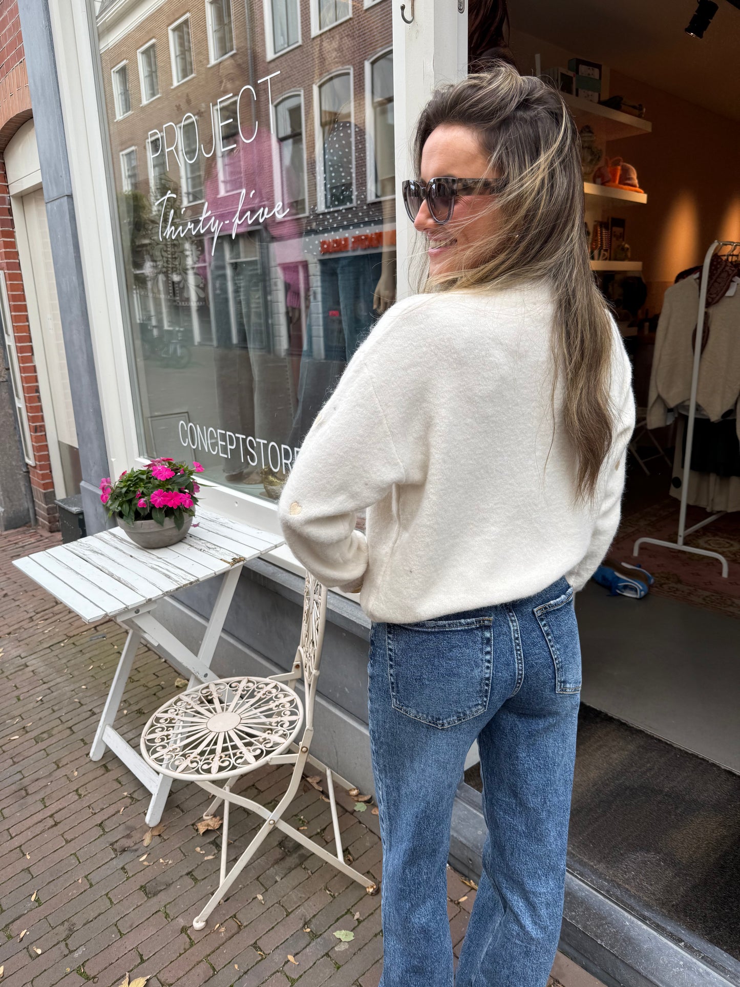 Lily hearts cardigan off white