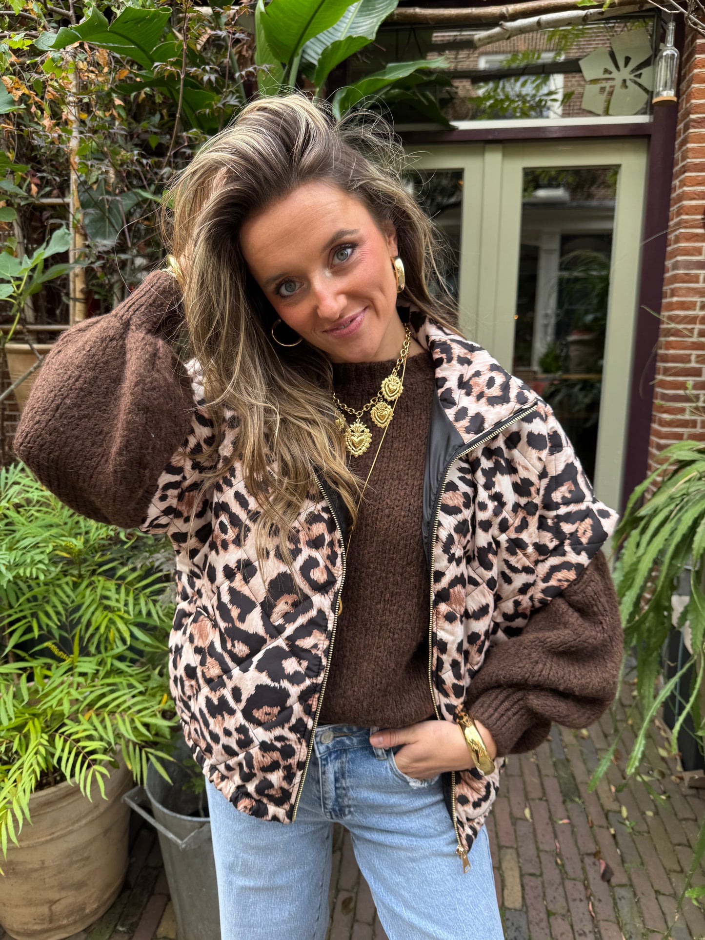 Coco bodywarmer leopard
