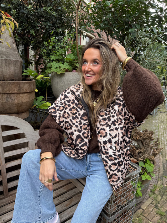 Coco bodywarmer leopard