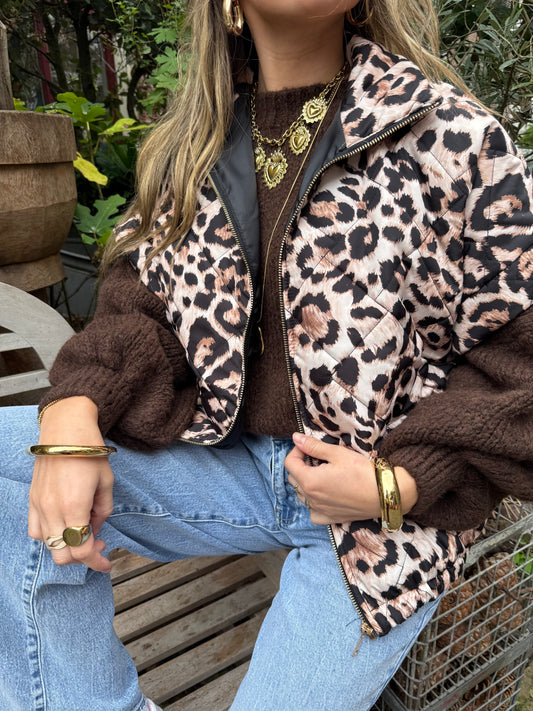 Coco bodywarmer leopard