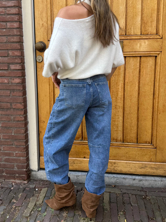 Kensi barrel jeans dark blue