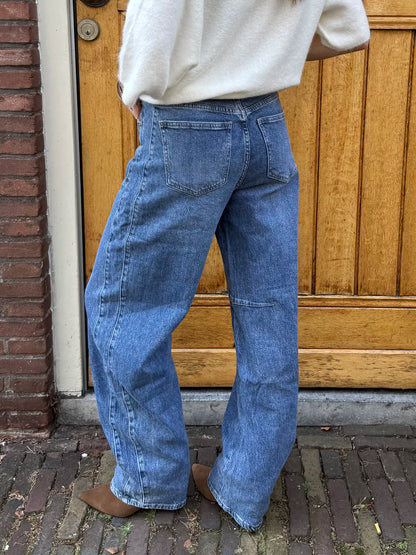 Kensi barrel jeans dark blue
