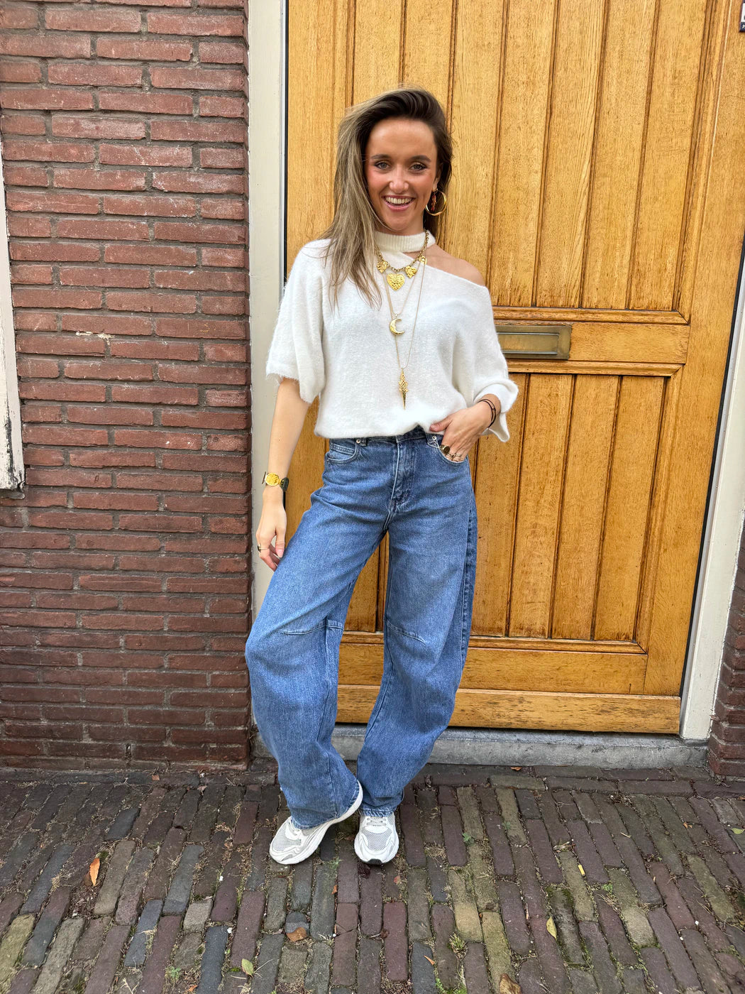 Kensi barrel jeans dark blue