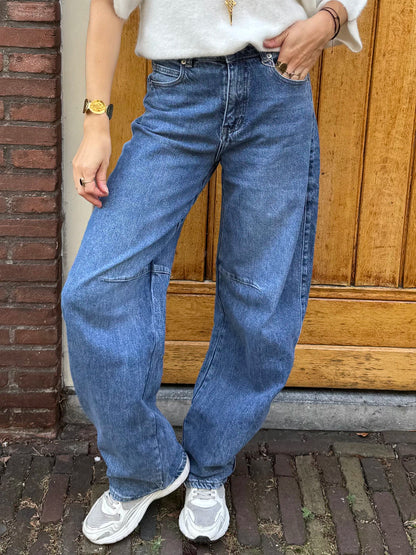 Kensi barrel jeans dark blue