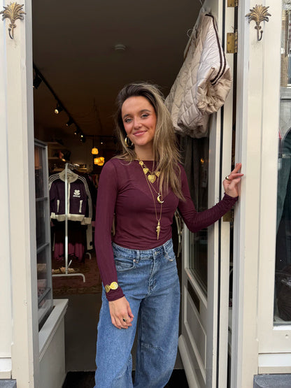 Vieve longsleeve cashmere bordeaux