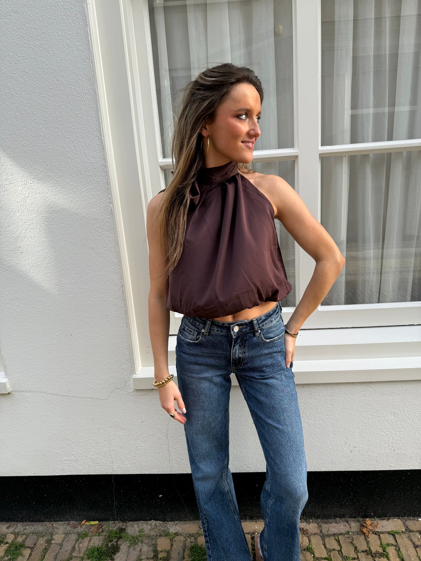 June top burgundy