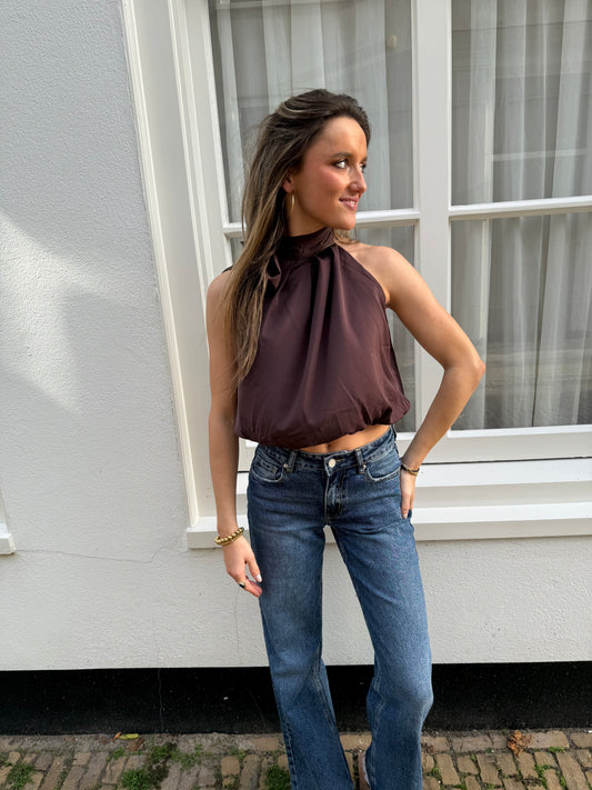 June top burgundy