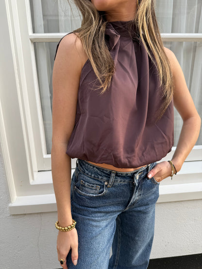 June top burgundy