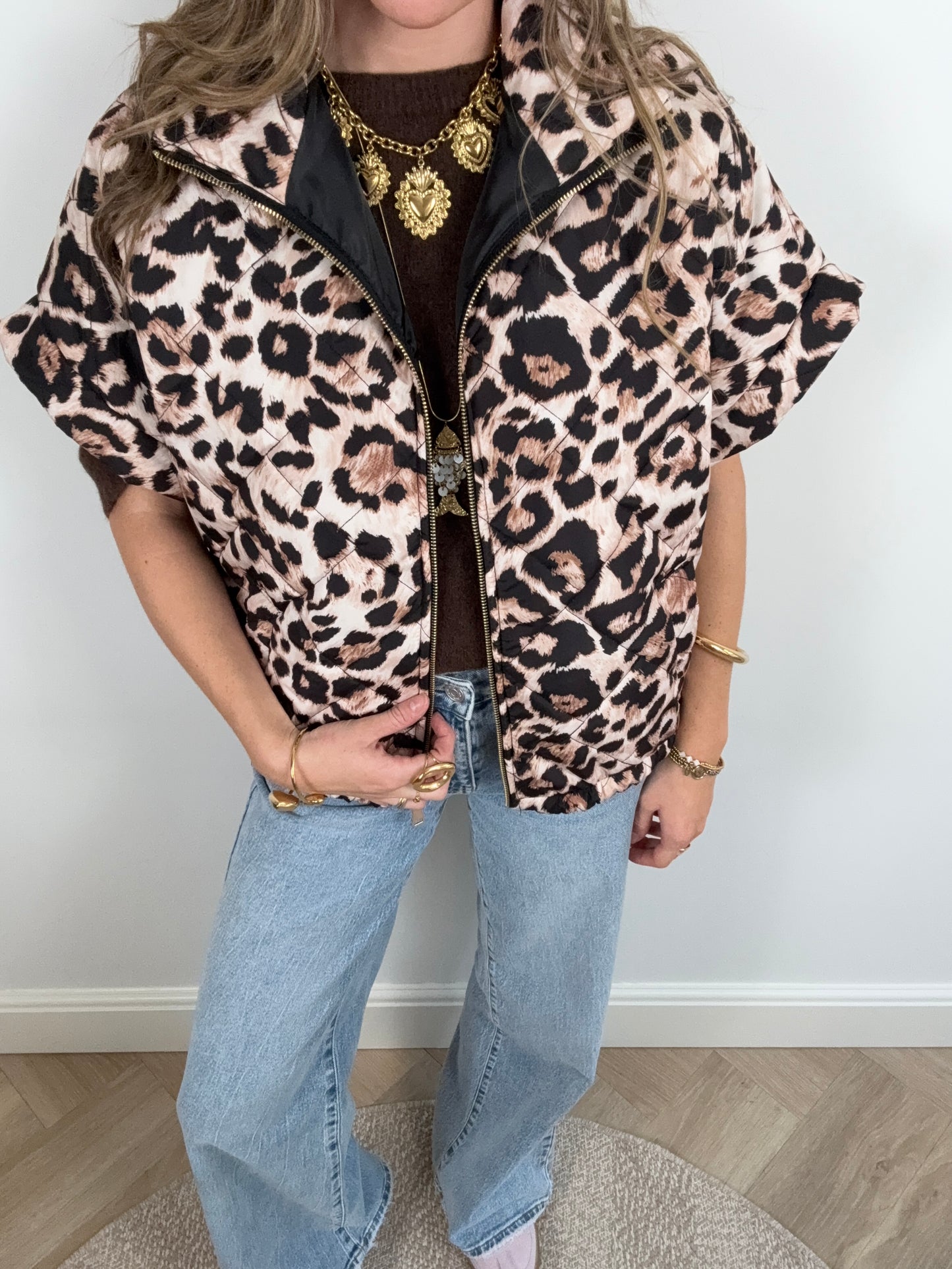 Coco bodywarmer leopard