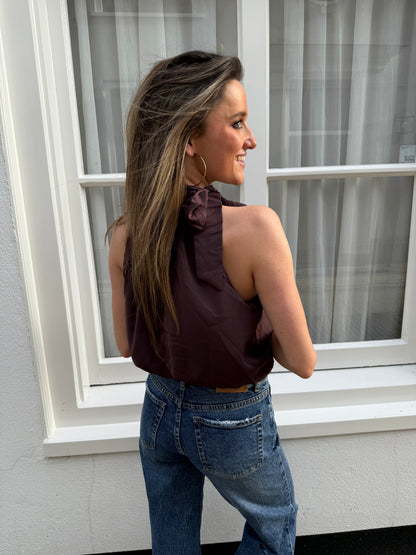June top burgundy