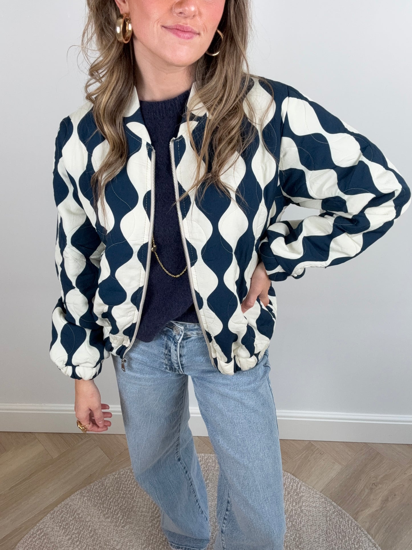 Olivia bomber navy