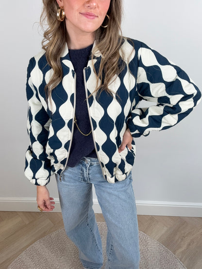Olivia bomber navy