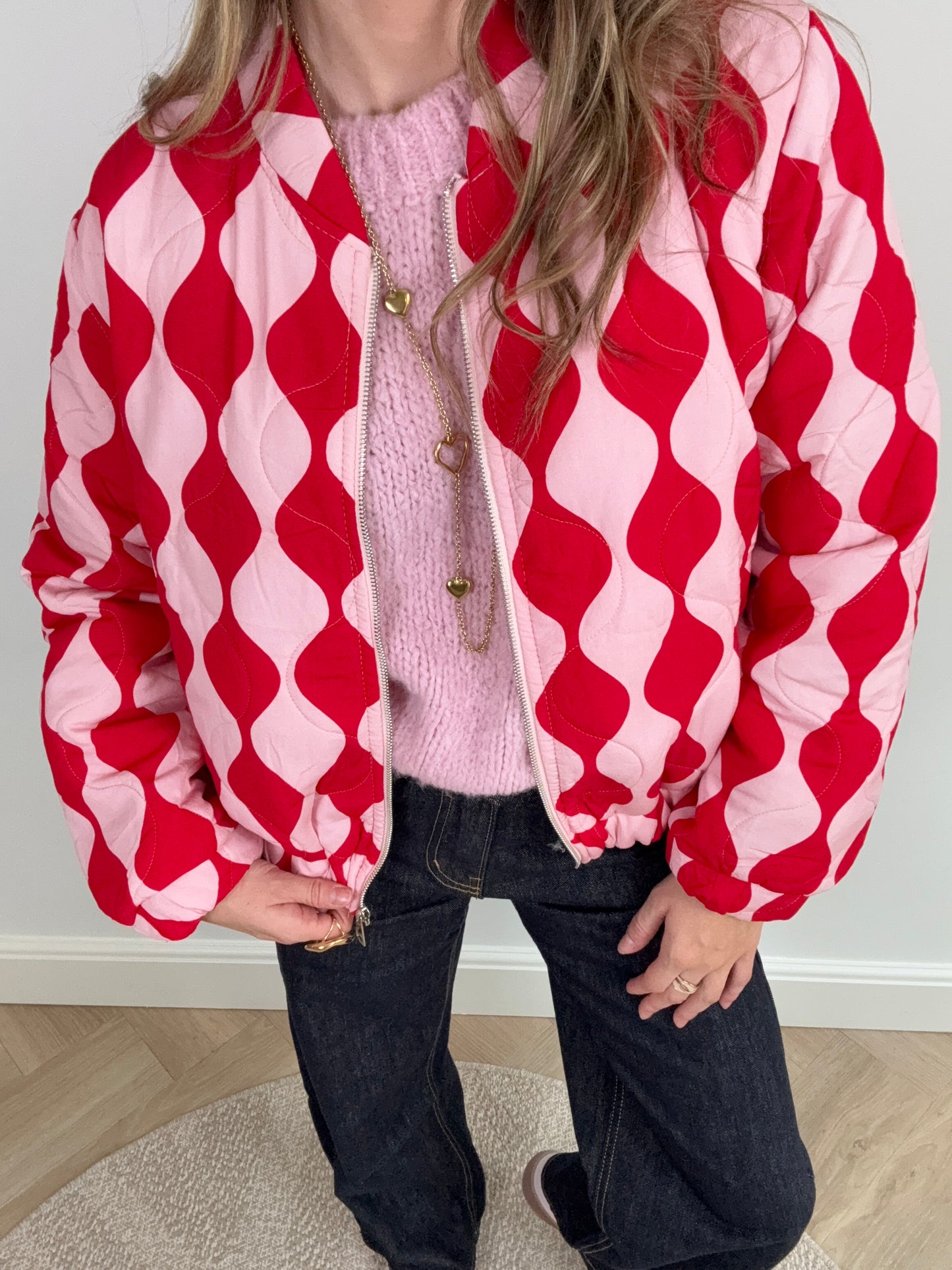 Olivia bomber pink/red