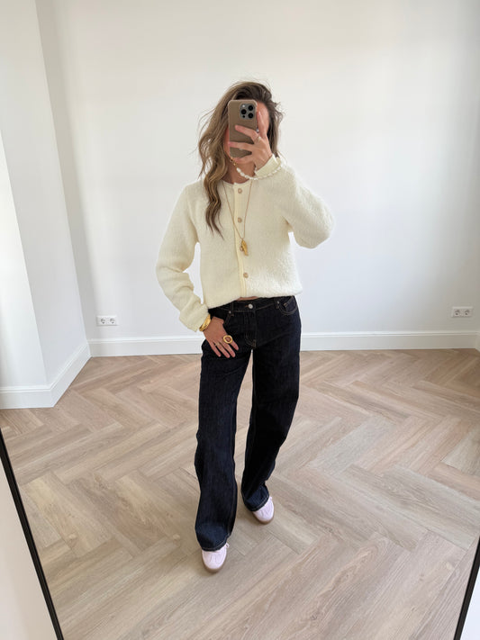 Wide leg jeans dark blue