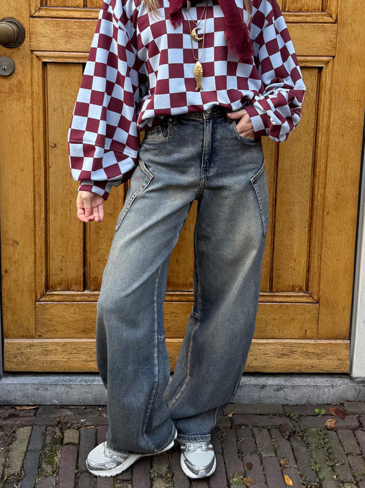 Sky cargo jeans vintage blue
